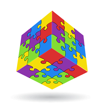 jigsaw puzzle cube